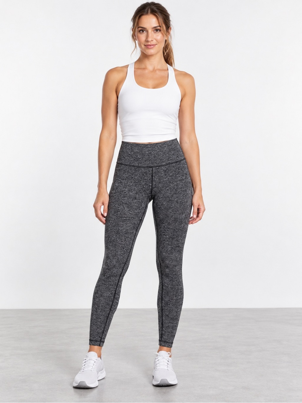 lululemon athletica Charcoal Heather High-Rise Leggings